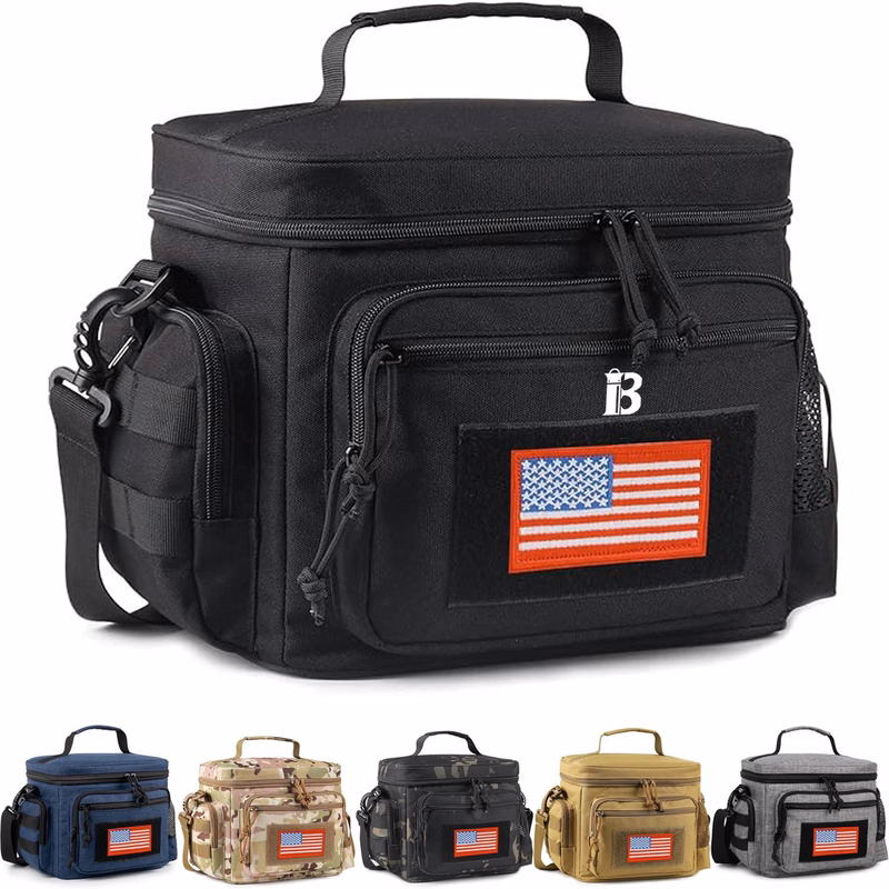 12L Oxford Insulated Cooler Bag w/ Handle for Outdoor Picnic