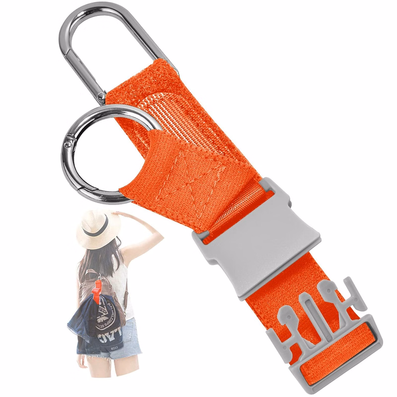 Elastic Jacket Gripper Travel Strap with D-Ring Hooks and Buckle