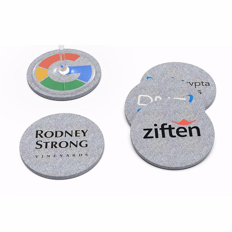 Custom Printed Recycled Felt Coaster
