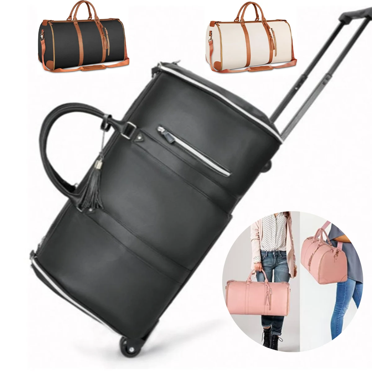 Rolling Duffel Bags with Wheels 1