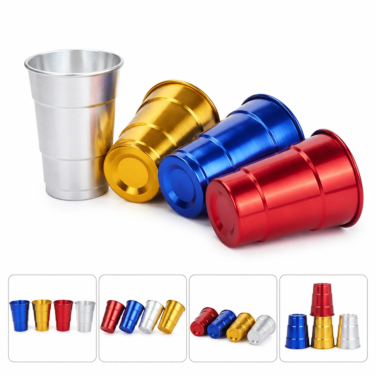 Lightweight Metal 16 Ounce Tumbler 1