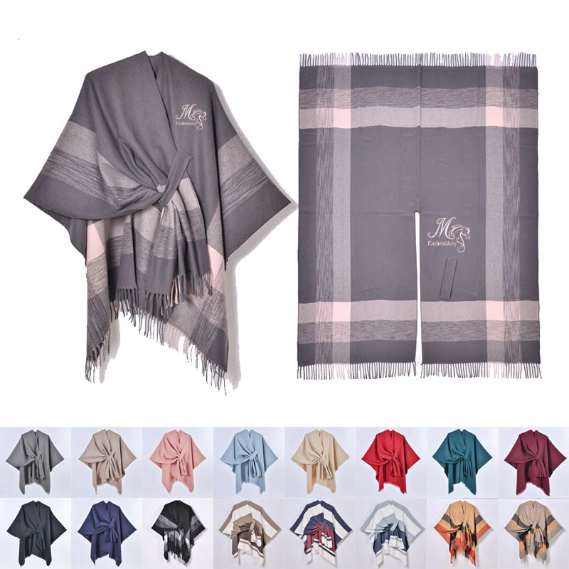 Custom Winter Warm Shawl 1
