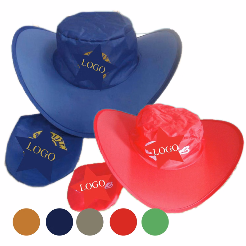 Foldable Cowboy Hat with Travel Pouch