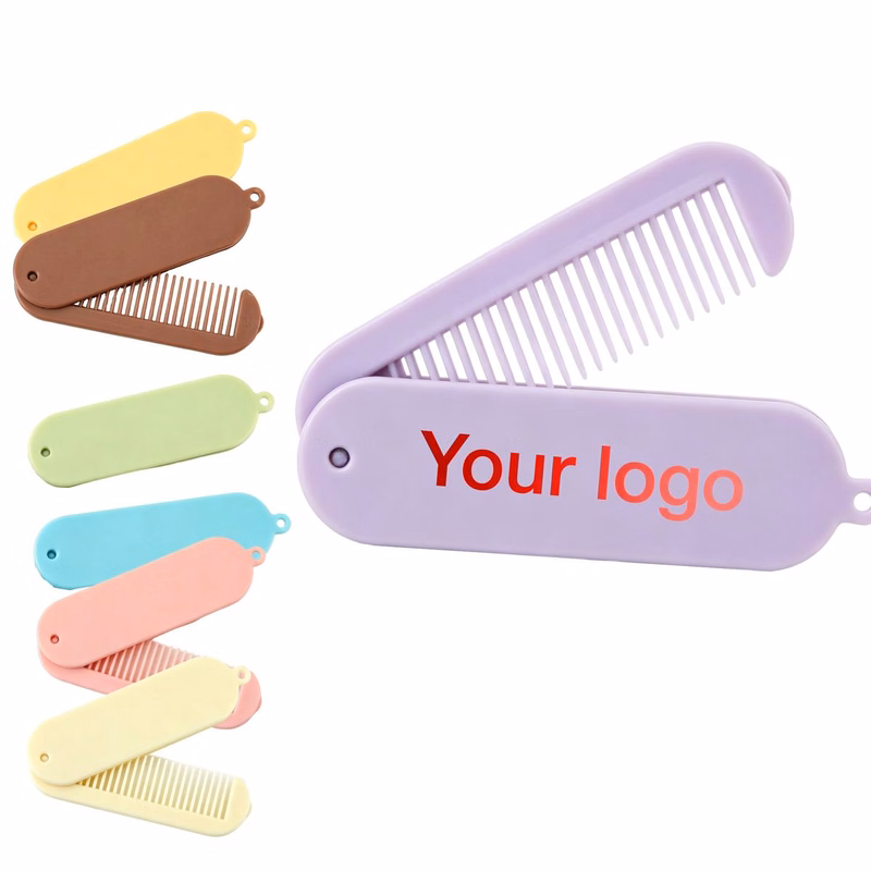 Portable Compact Plastic Hair Comb With Folding Design