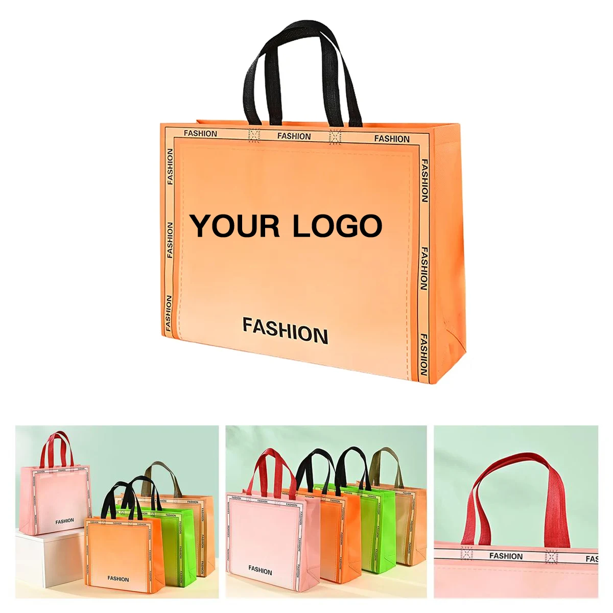 Large Capacity Gradient Gift Bag with Logo Space 1