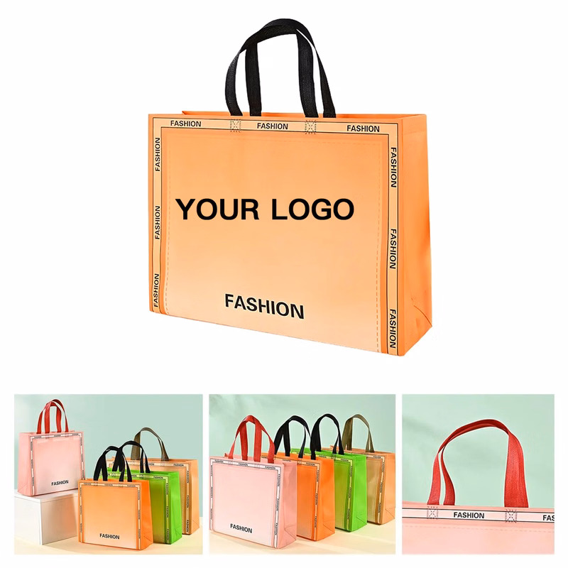 Large Capacity Gradient Gift Bag with Logo Space