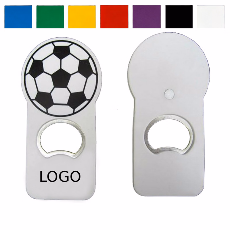 Jumbo Size Soccer Shape Magnetic Bottle Opener