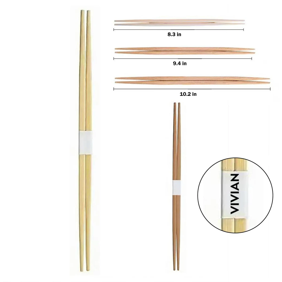 Disposable Double Point Bamboo Chopsticks 1