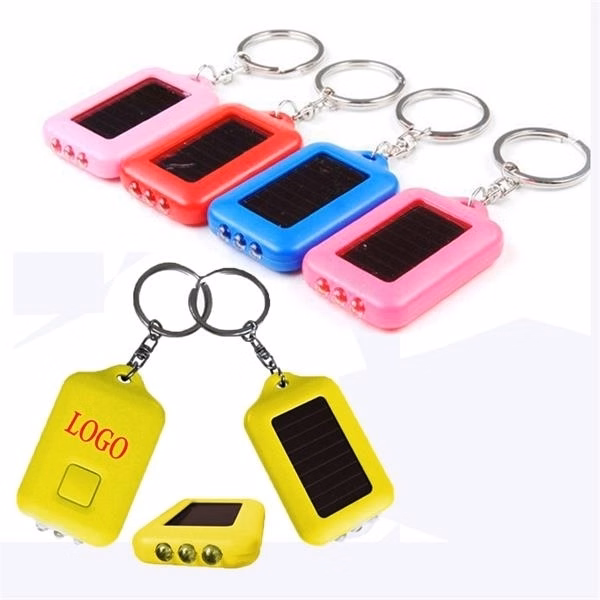 Solar Flashlight Key Chain
