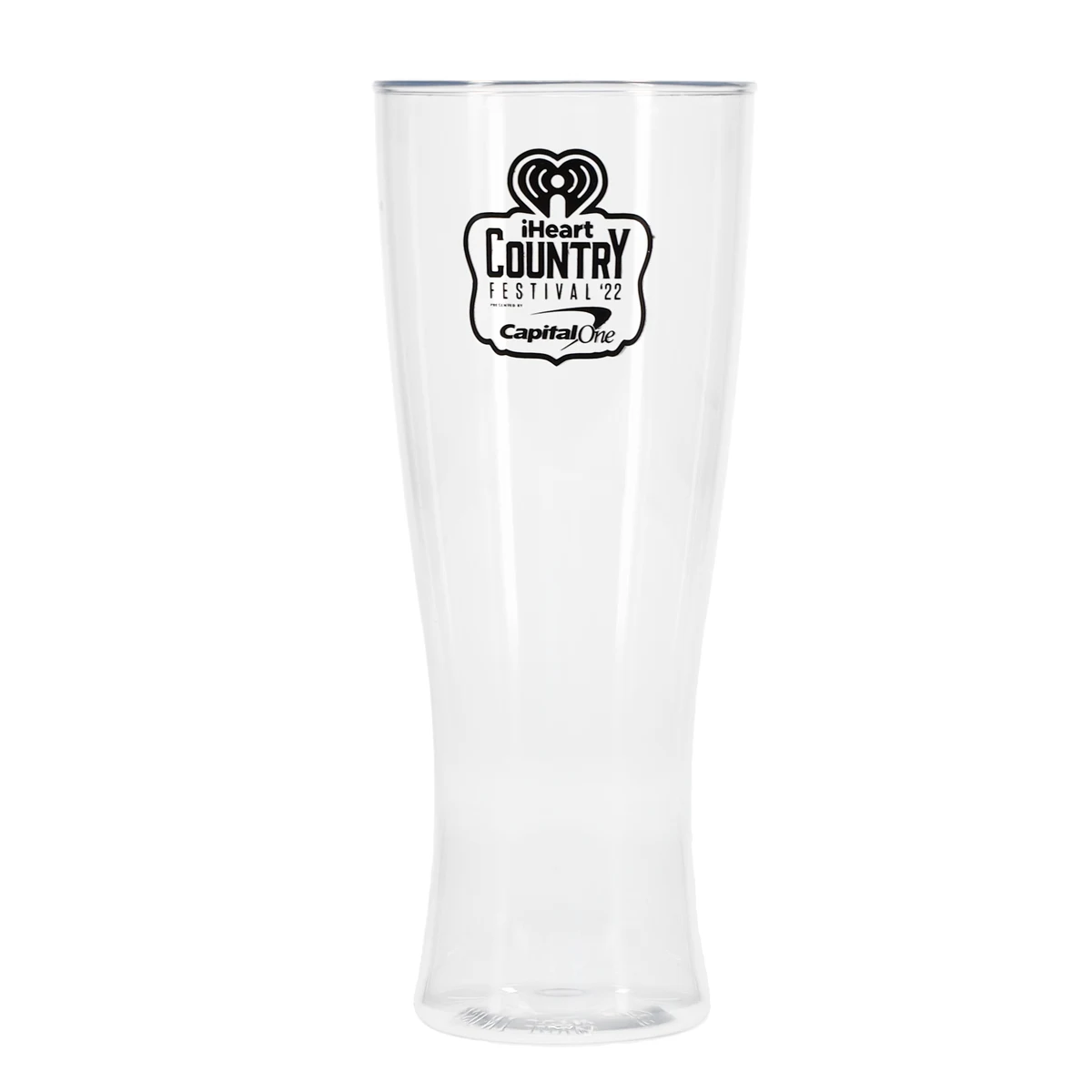 12 oz Reserv Plastic Pilsner Glass Clear Tradition Print 1