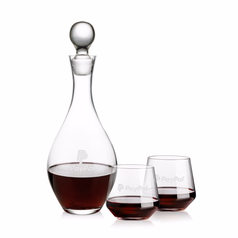 Briarwood Decanter & Tucson Stemless Wine Set