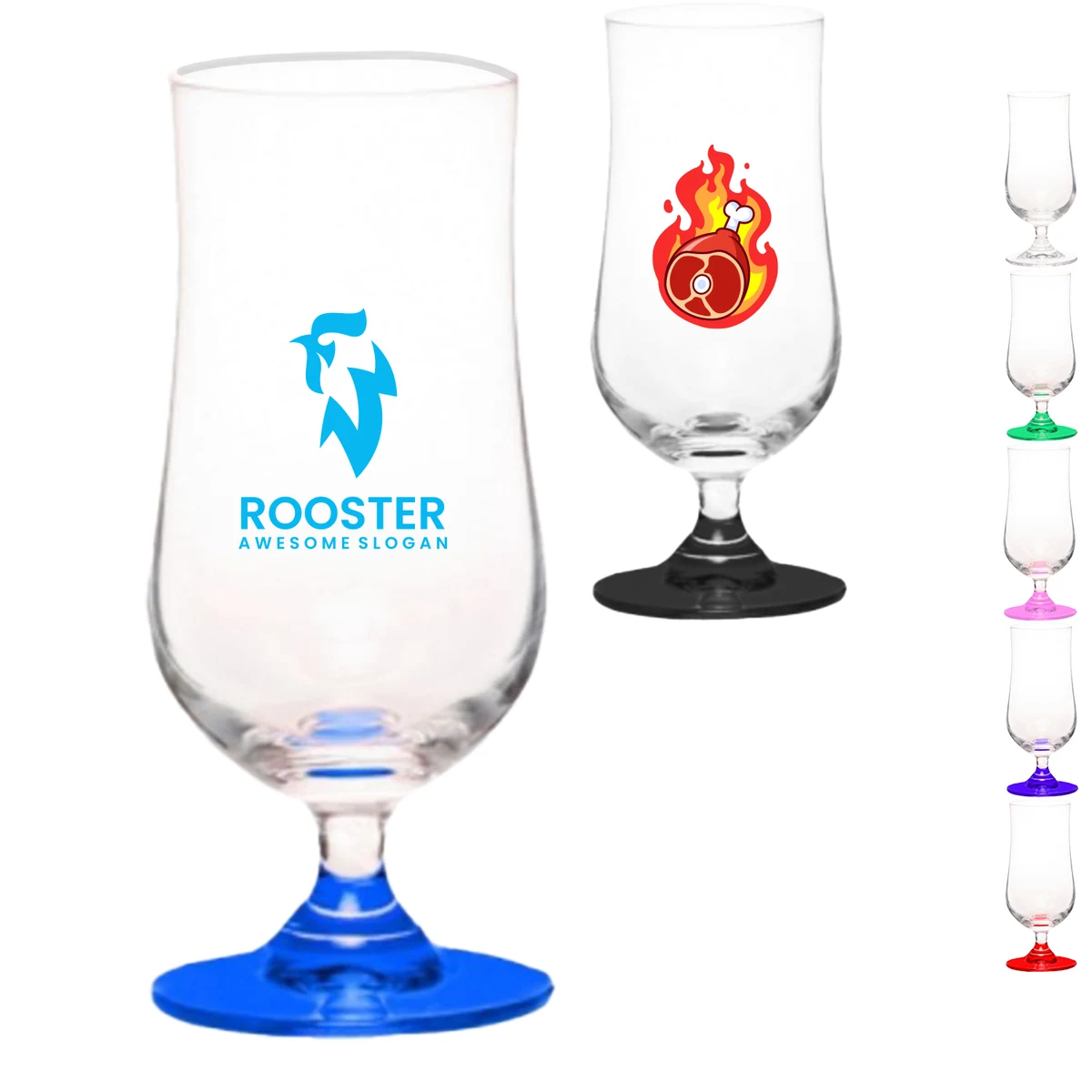 11.5 oz. Lead-Free Hurricane Glasses 1