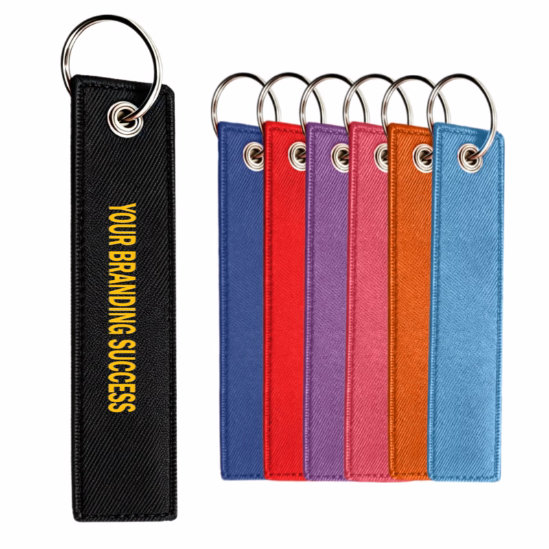 Double-Sided-Embroidety With Lock Stitch Keychain