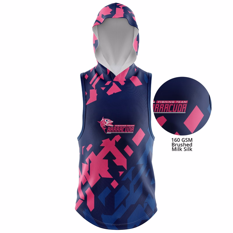Kids 160 GSM Brushed Milk Silk Sublimation Sleeveless Pullover Hoodies