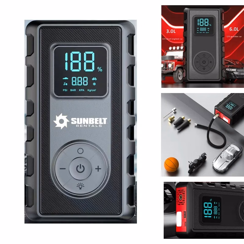 Multi-functional  Jump Starter & Air Pump  (Peak 1000A)