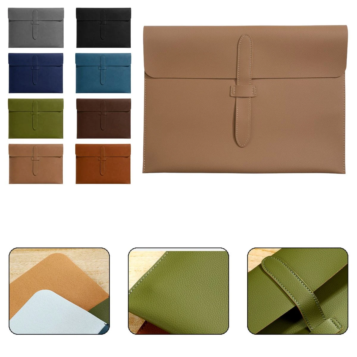Large-Capacity PU Document Folder 1