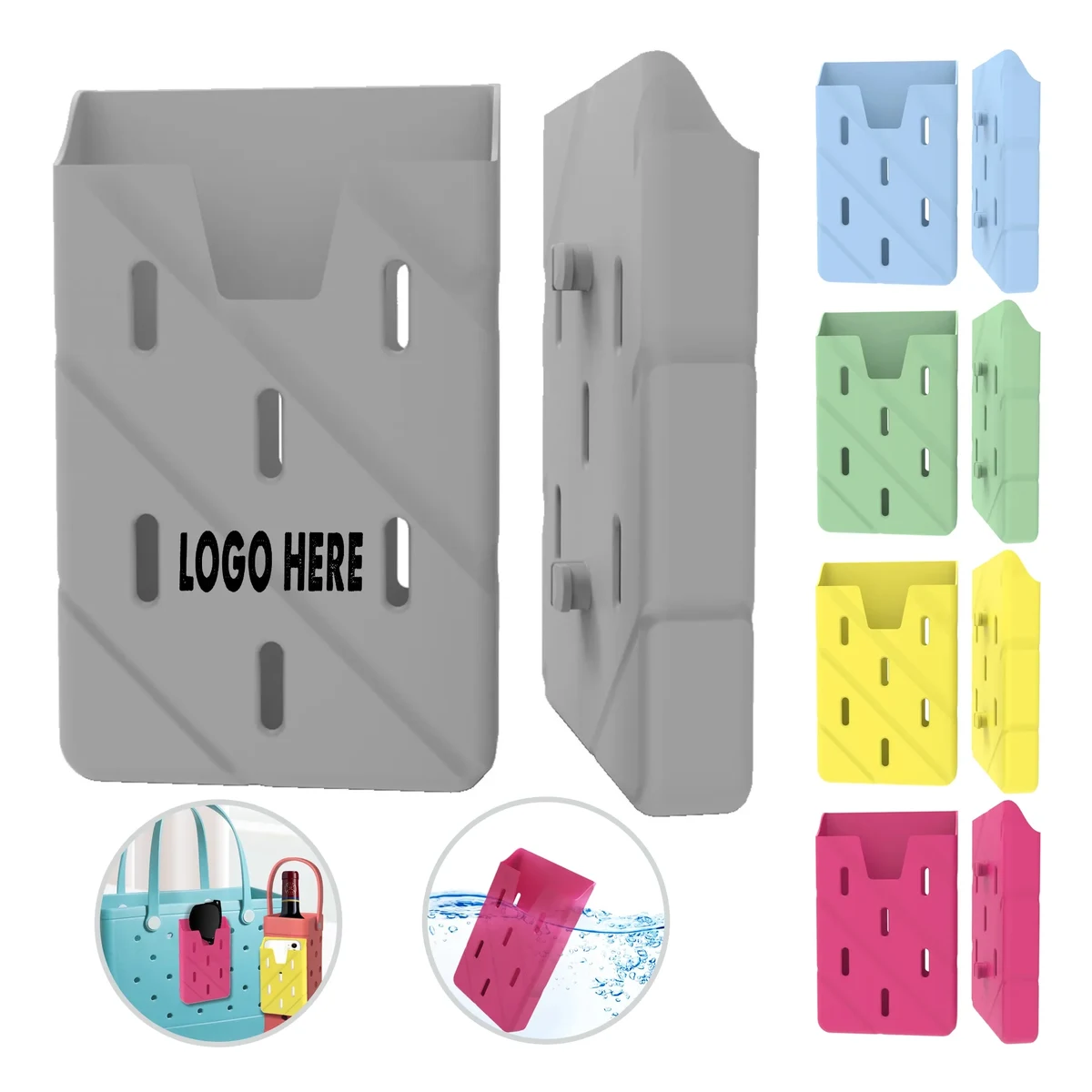 Silicone Cell Phone Holder for Beach Hole Bag 1