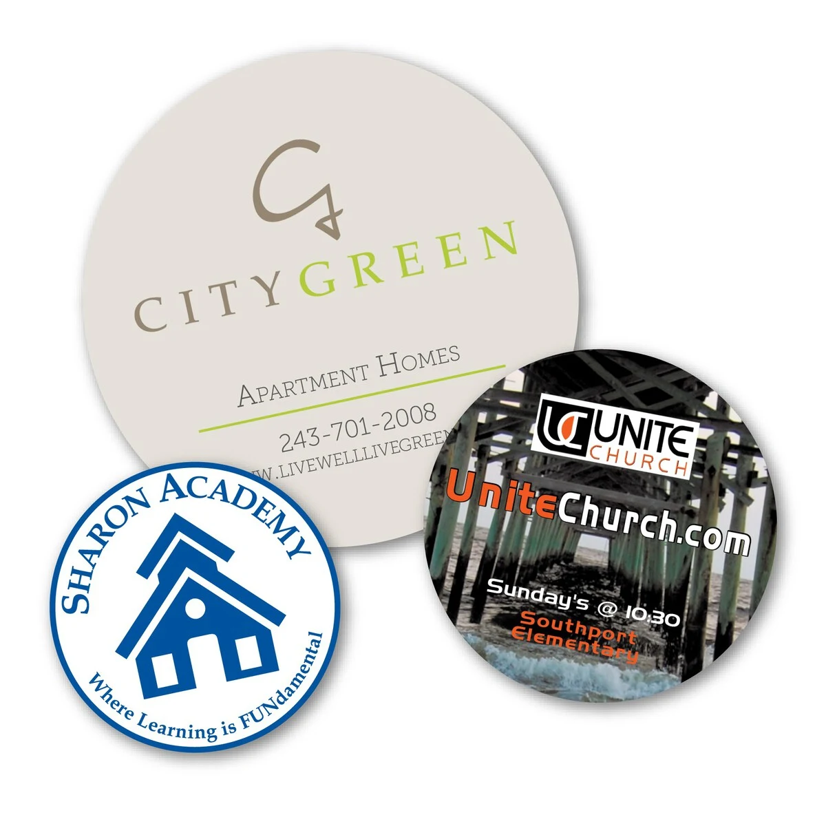XL Circle Decal - 10" - 3.4 mil - Outdoor Safe 1