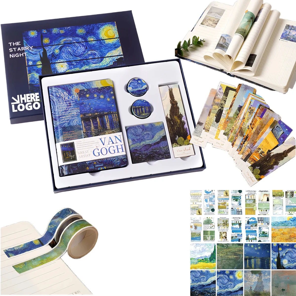 Creative Artistic Oil Painting Journal Gift Box for Students 1