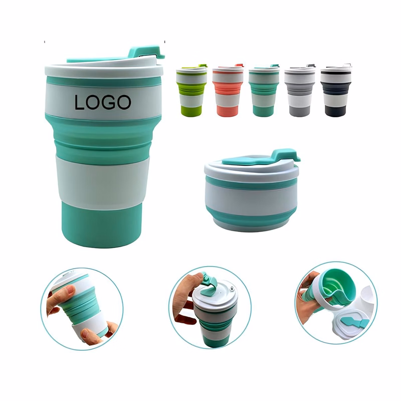 12 oz Silicone Collapsible Coffee Cup