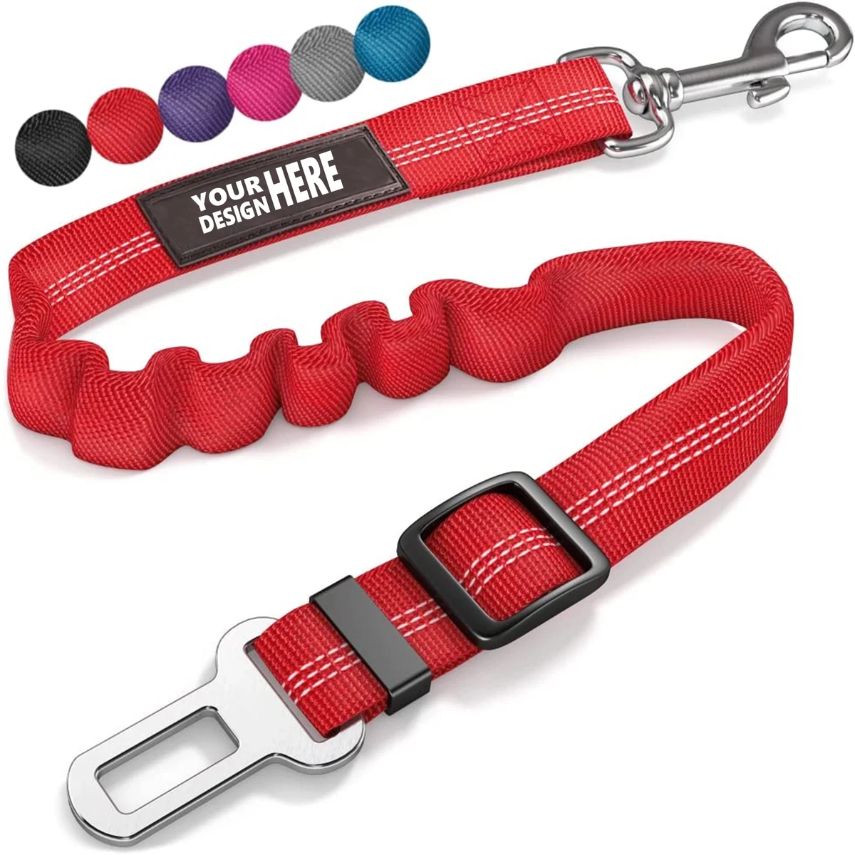 Adjustable Dog Car Harness with Elastic Buffer 1