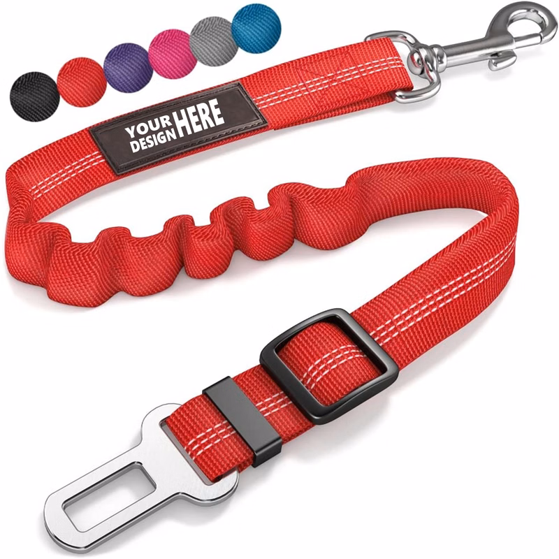 Adjustable Dog Car Harness with Elastic Buffer