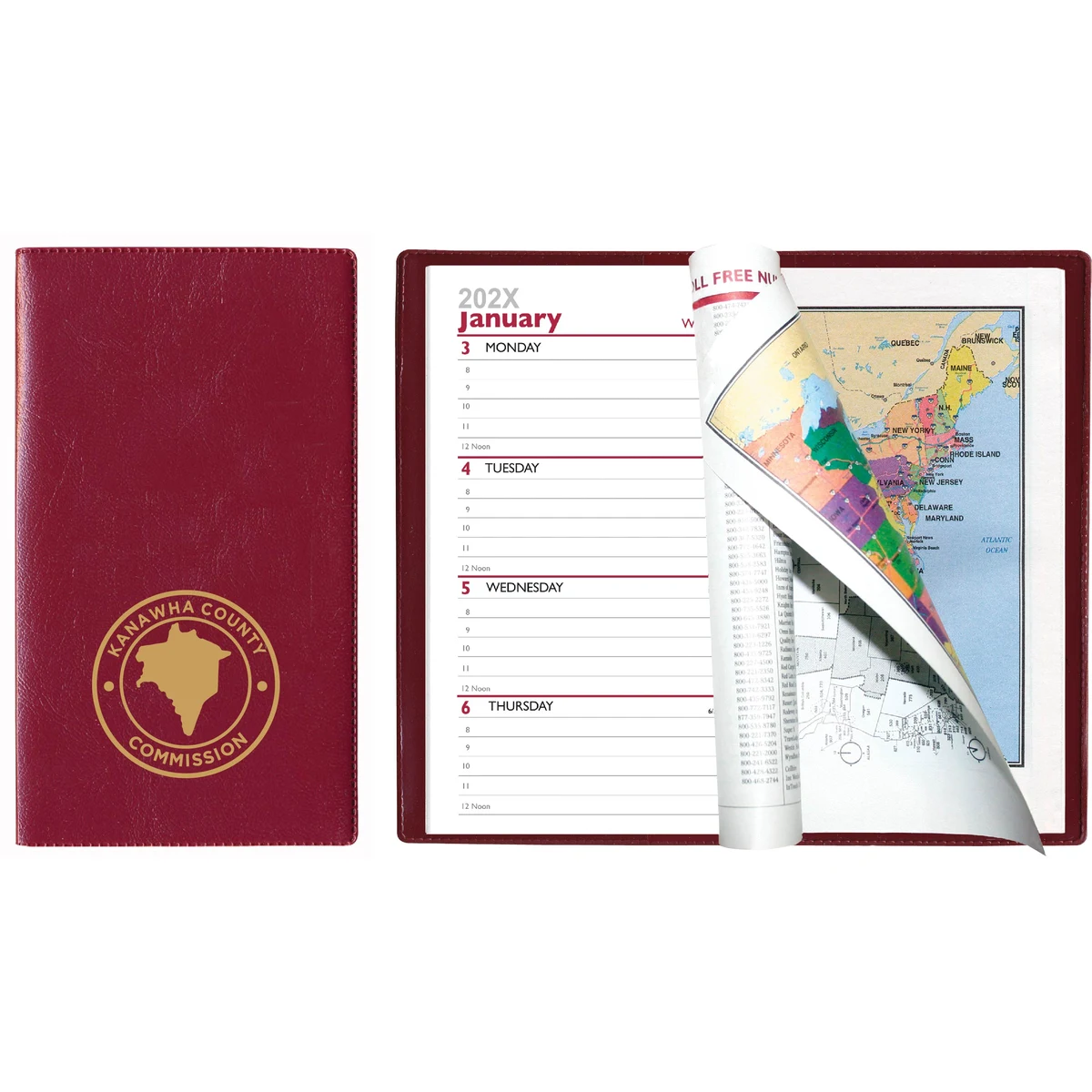 Castillion Softtouch Vinyl Cover Weekly Pocket Planner 1