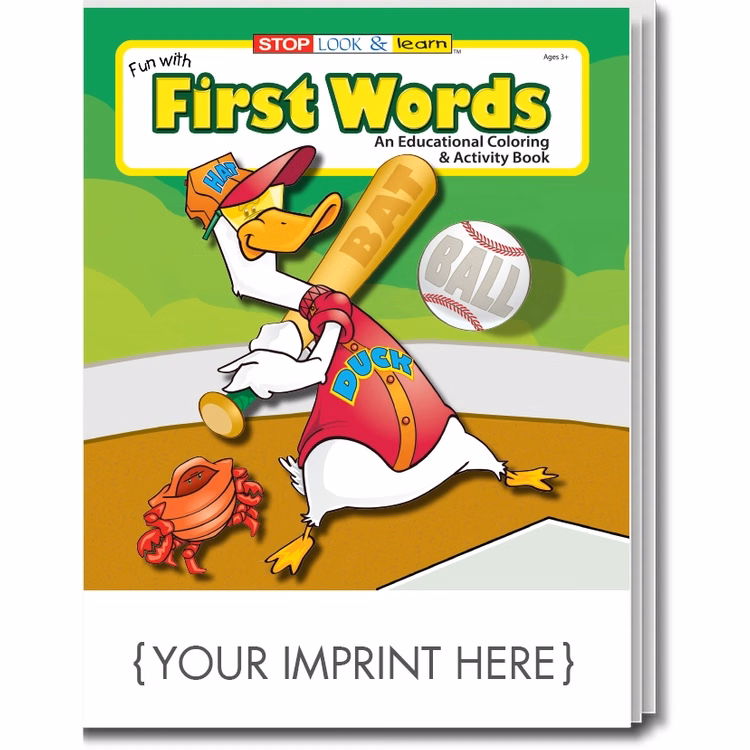 COLORING BOOK - Fun With First Words Coloring & Activity Book