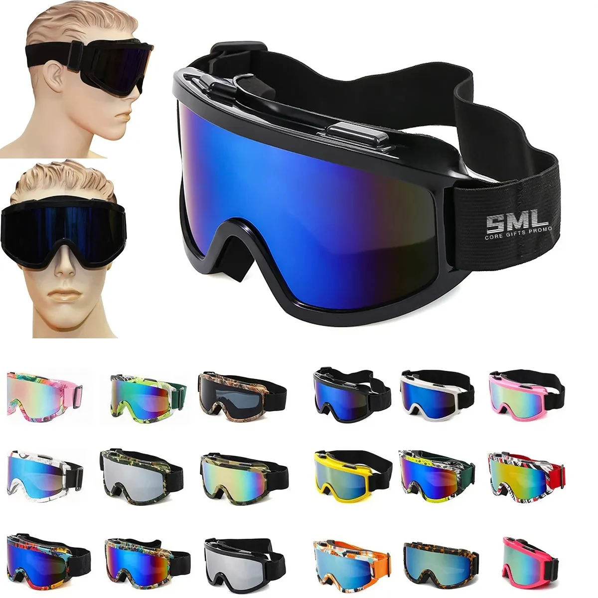 Outdoor Ski Anti-Fog Polarized Windproof Sports Glasses 1