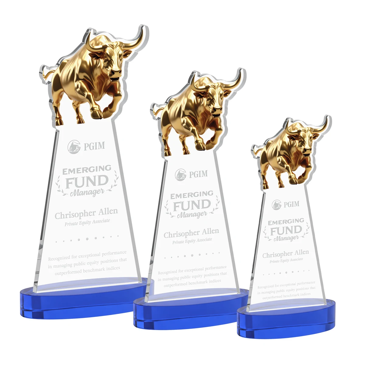 Raging Bull Award on Alberton Base - Blue 1