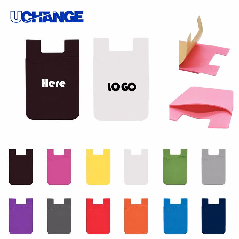 Silicone Mobile Phone Card Sleeve Wallet