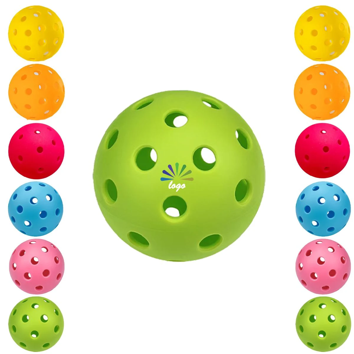 Injection Molded 40 Hole PE Pickleball 1