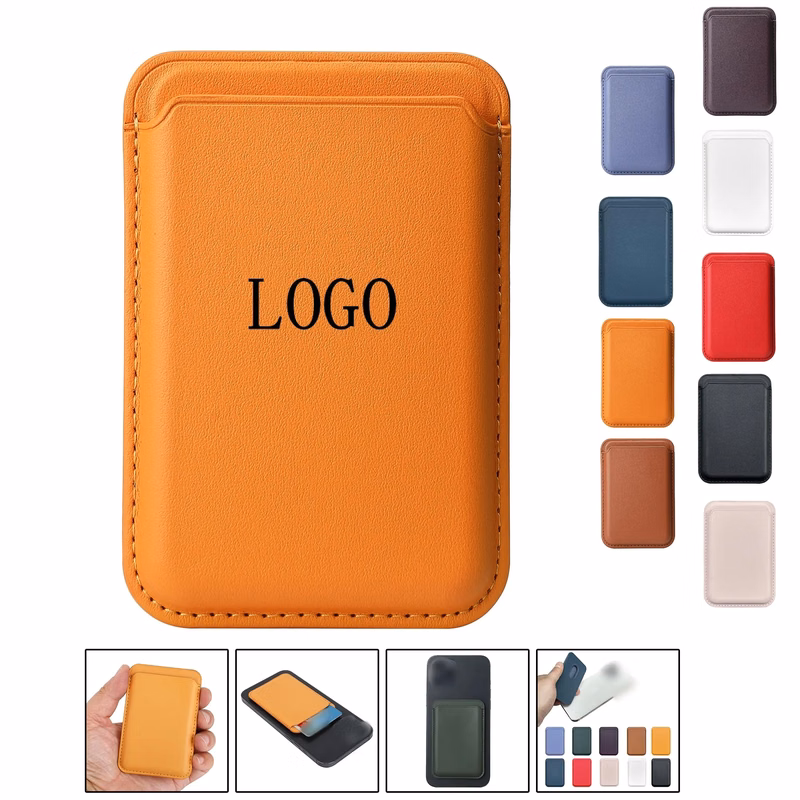 Slim Leather Phone Magnetic Wallet