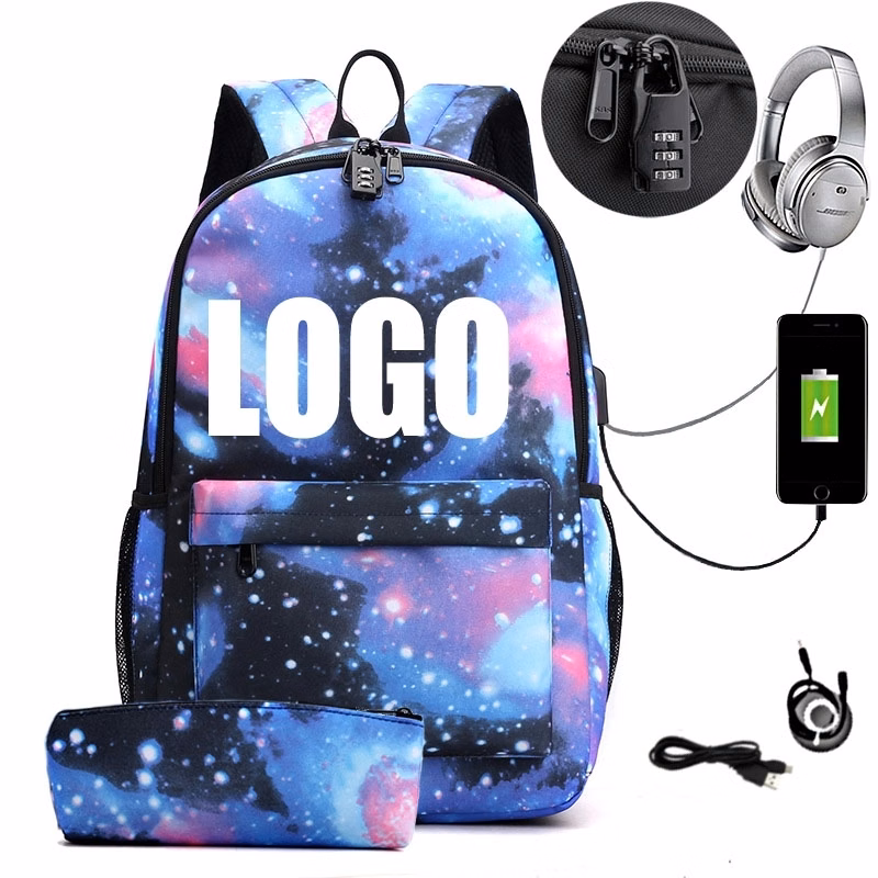 Custom Two-piece Laptops Backpacks with USB Charging Port