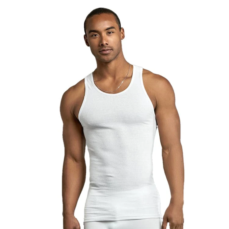 Men's A-Shirts - 2XL White 3 Pack 1