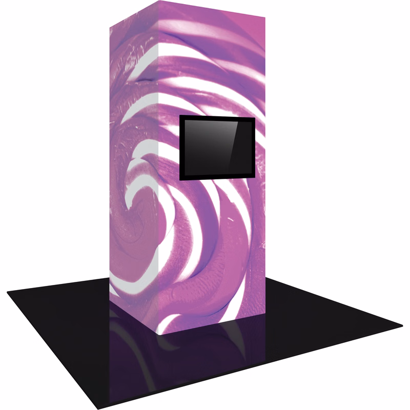 Vector Frame Modular Backlit Monitor Tower 04 (4' x 10')