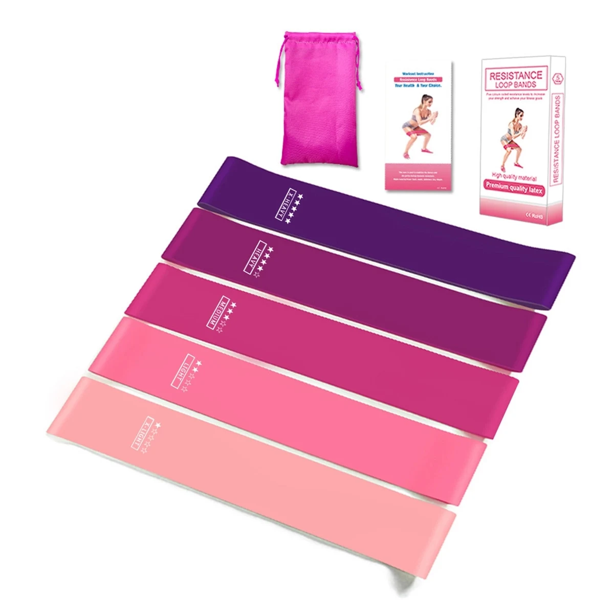color gradient Natural Latex Different Strenth Resistant Loo 1