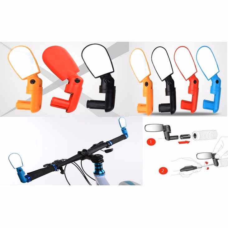 SM00218 - Flexible Rotate Bicycle Rear View Handlebar Mirror