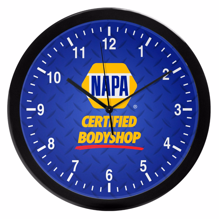12" Economy Round Wall Clock with Full Colour Imprint