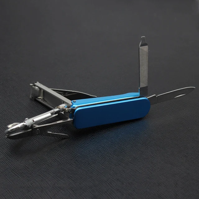 Metal Multi-Functional Nail Clipper Keychain 1