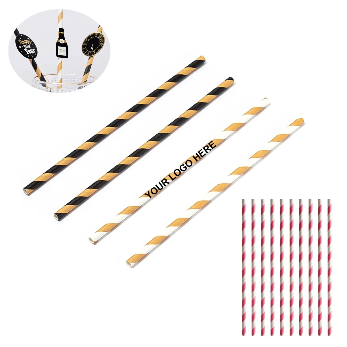 Custom Disposable Paper Straws 1
