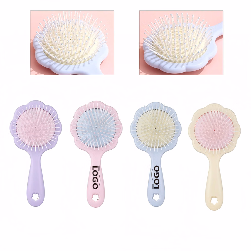 Kids Air Cushion Hair Brush Massager Flower Design