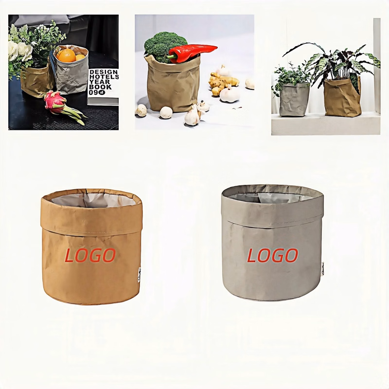 Reusable Kraft Paper Storage Bags-Washable & Eco-Conscious