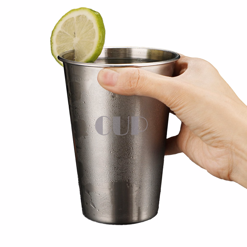 17 Oz Single Wall Stainless Steel Pint Cup