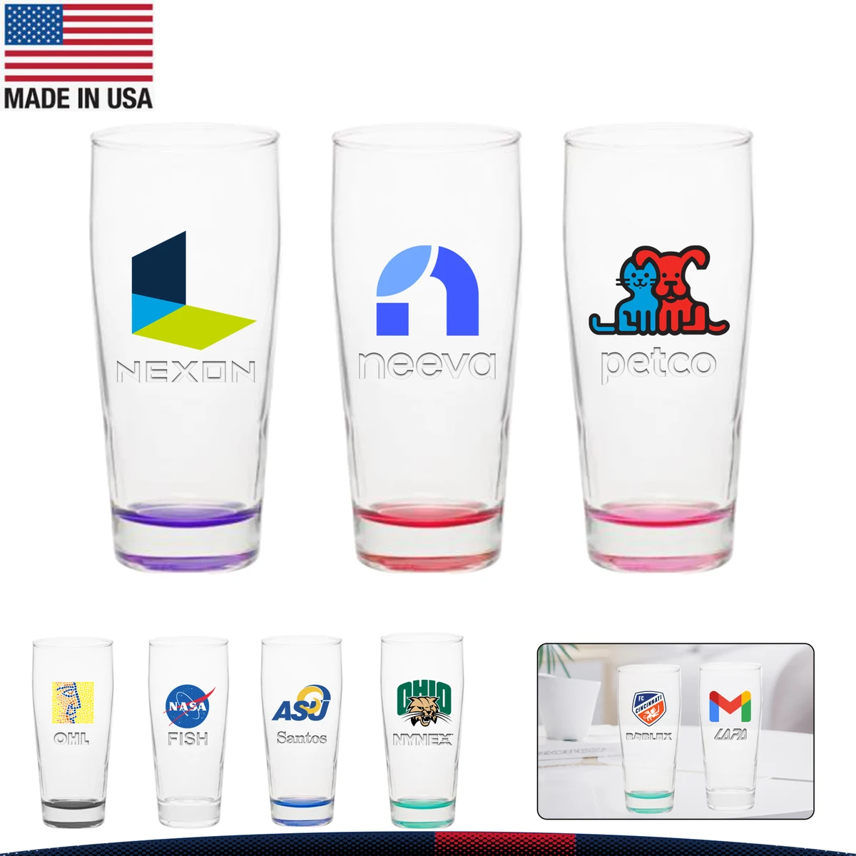 16 oz. Dillie Pub Glasses 1