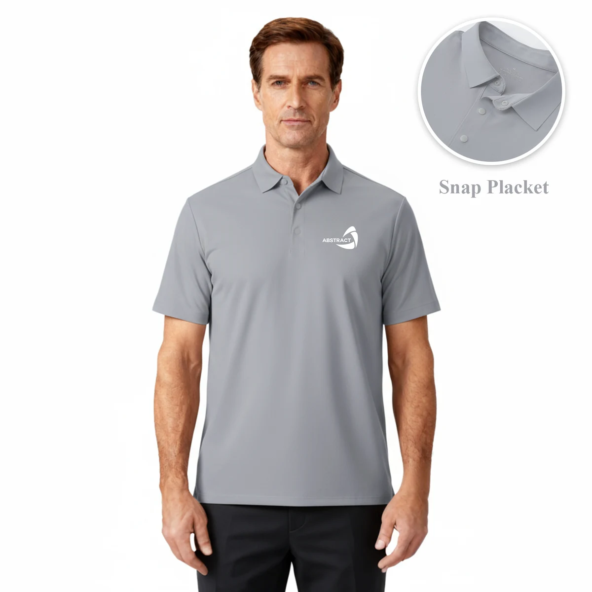 Men's Athletic Performance Short Sleeve Polo Shirt 1