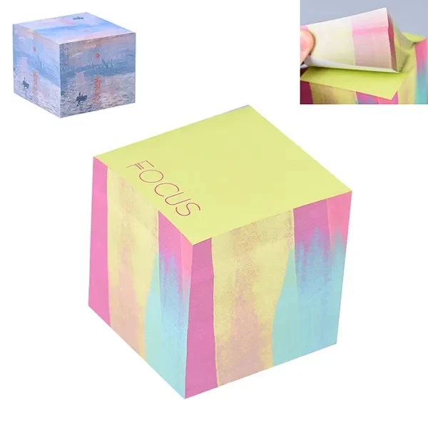 Custom Full Color Sticky Cube Notes 1