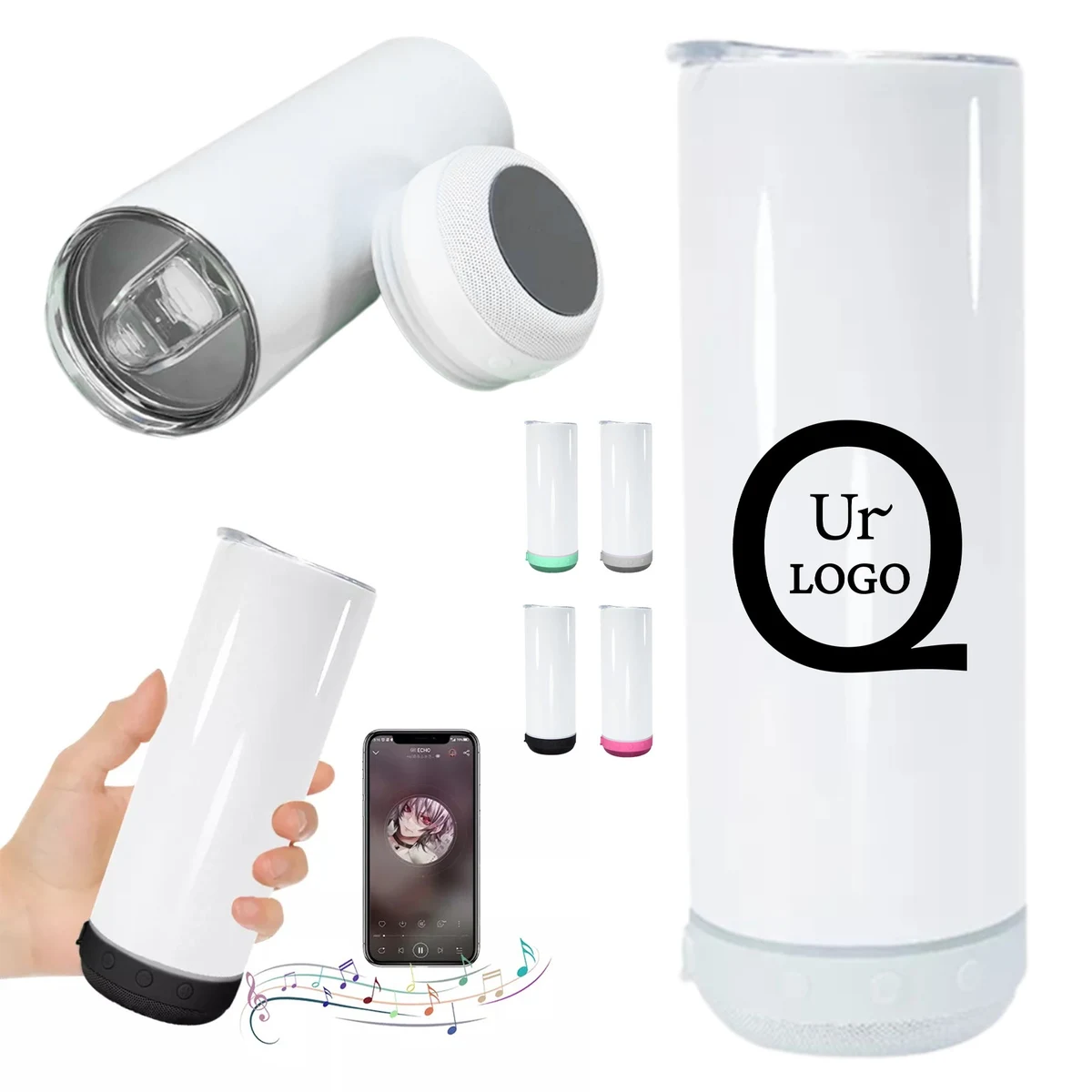 20Oz Stainless Steel Speaker Tumbler 1