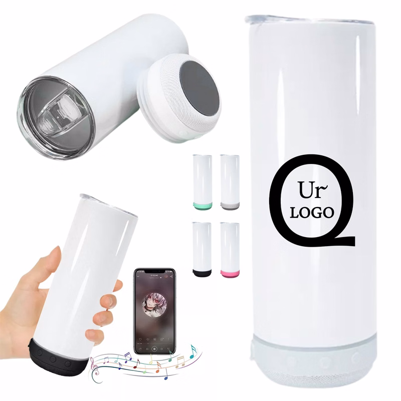 20Oz Stainless Steel Speaker Tumbler