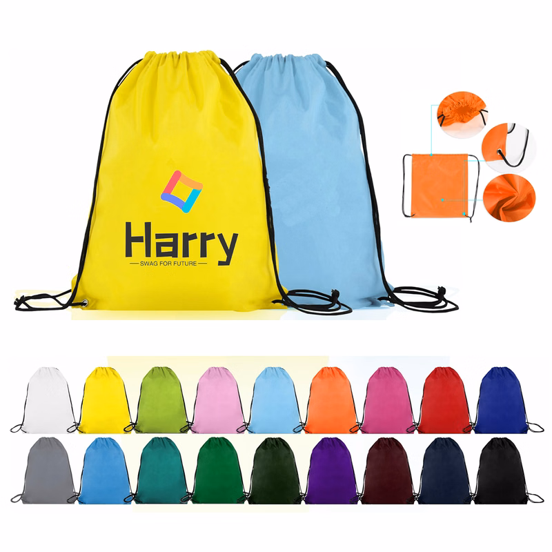 Multi-color Budget Drawstring Backpack